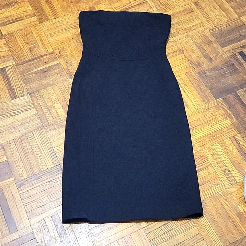 J Crew Black Wool Strapless Dress Perfect for Fall